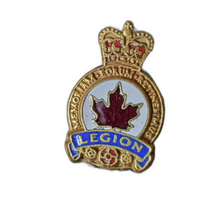 Royal Canadian Legion Lapel Hat Tie Pin Badge Military Service Pinback Brooch